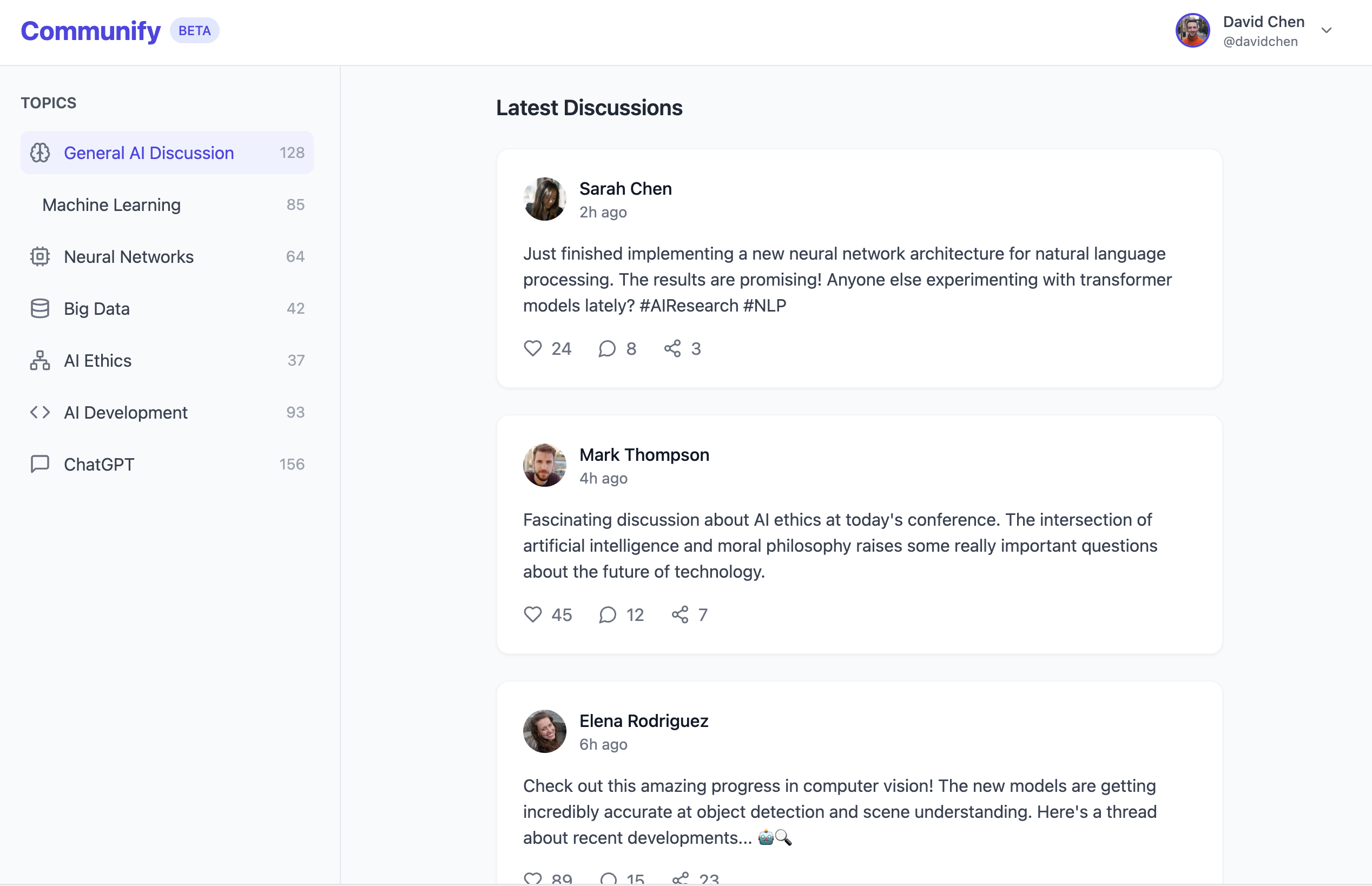 Comunidade exclusiva para alunos